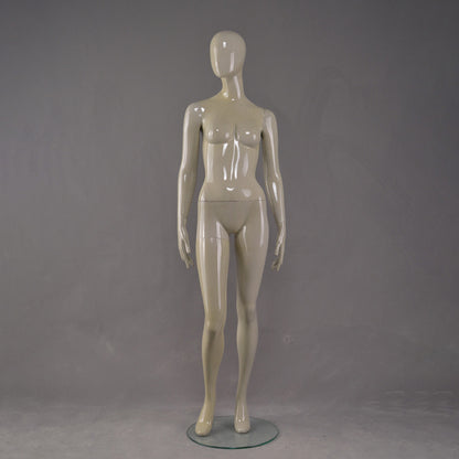 Maniquí femenino de cuerpo entero DE-LIANG: maniquí ajustable con torso para exhibición, maniquí moderno para boutiques de moda y escaparates.