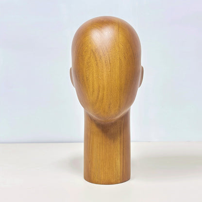 Wooden Mannequin Head Stand | Wig Hat Glasses Tie Display | DE-LIANG
