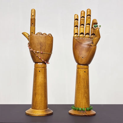 DE-LIANG Wooden Hand Model – Jewelry Display, Glove Mannequin & Sketch Prop