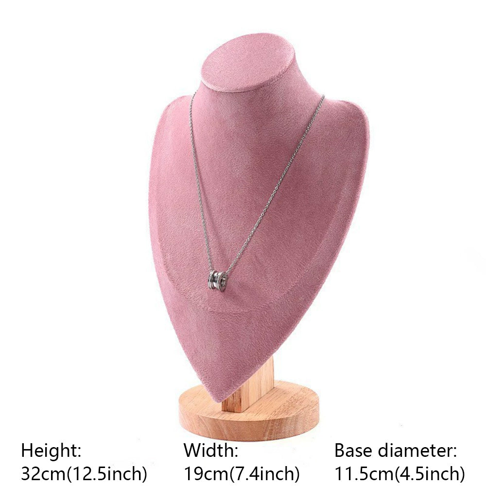 DE-LIANG Pink Velvet Jewelry Display Stand Set – Perfect for Jewelry Stores & Boutiques