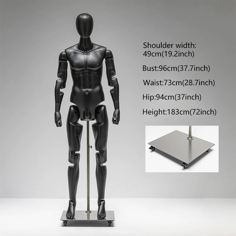 DE-LIANG Poseable Athletic Robot Mannequin for Running, Jumping & Activewear Displays