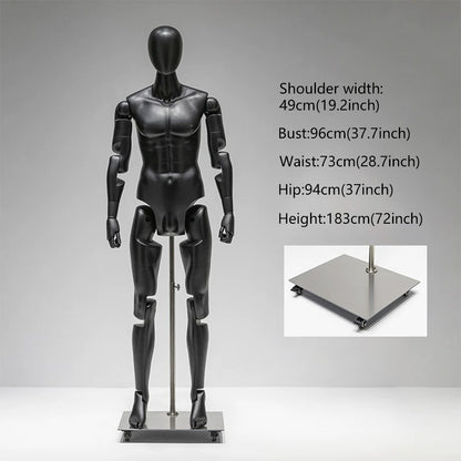 DE-LIANG Poseable Athletic Robot Mannequin for Running, Jumping & Activewear Displays