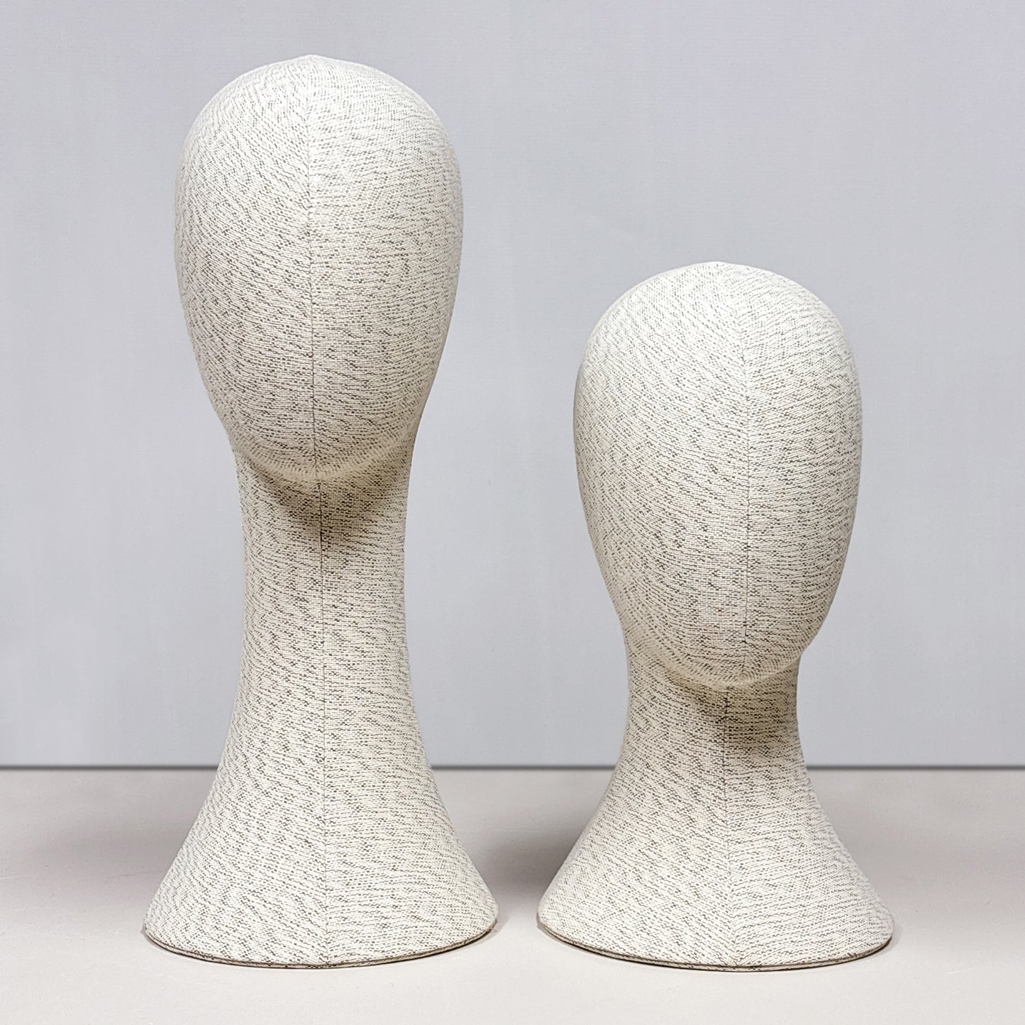 DE-LIANG luxury Pinnable Linen Mannequin Head: Fashion Style Jewelry, Wig, Hat, Sunglasses, Sarves Display