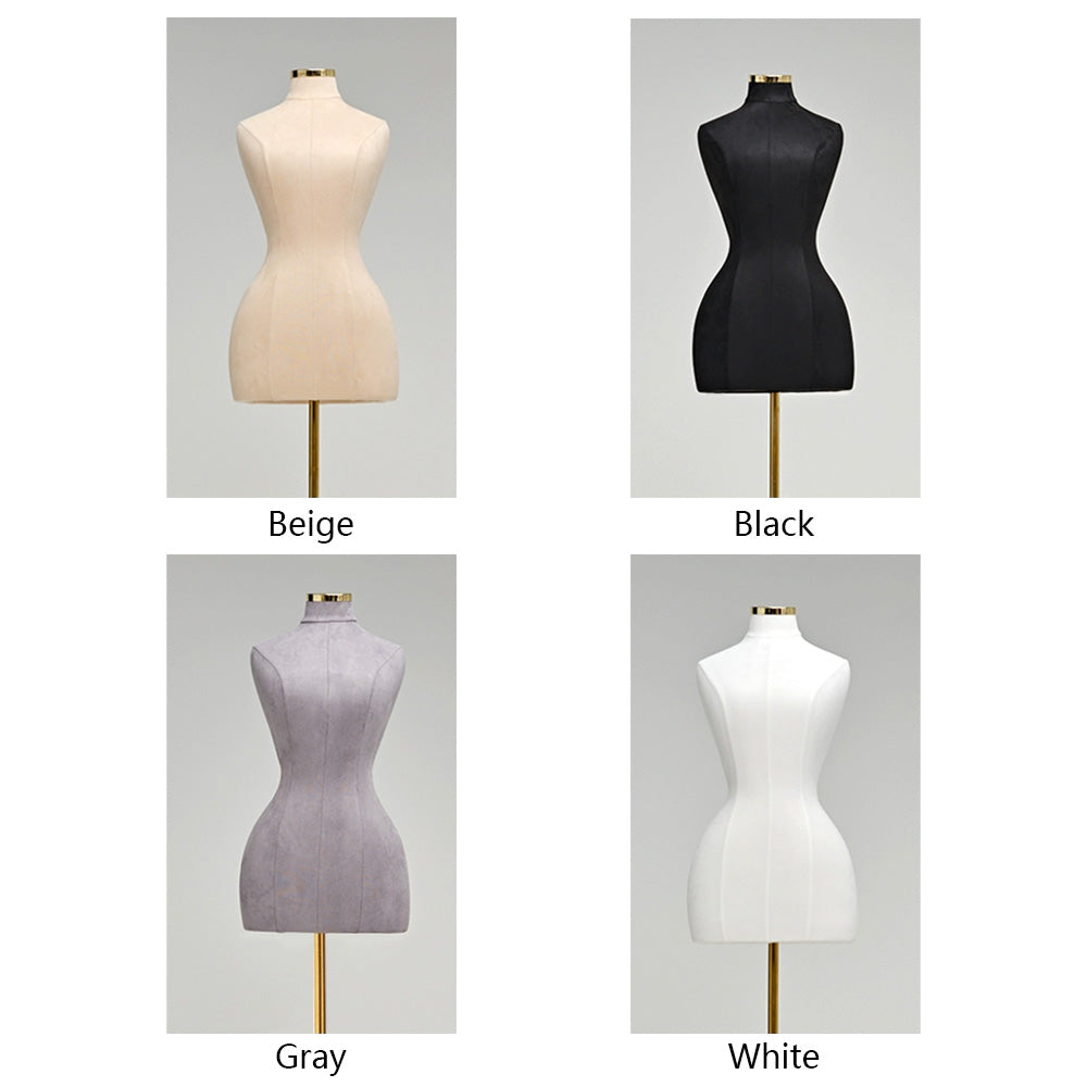 DE-LIANG Curvy Style Female Half Body Mannequin,Slim Waist Dressform,B – De-Liang Dress Forms de-liang-curvy-style-female-half-body-mannequin-slim-waist-dressform-b-de-liang-dress-forms
