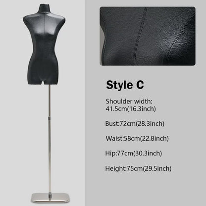 DE-LIANG Slim-Fit Female Torso - Modern Flat-Body Display Form