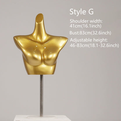 Gold Female Lingerie Mannequin