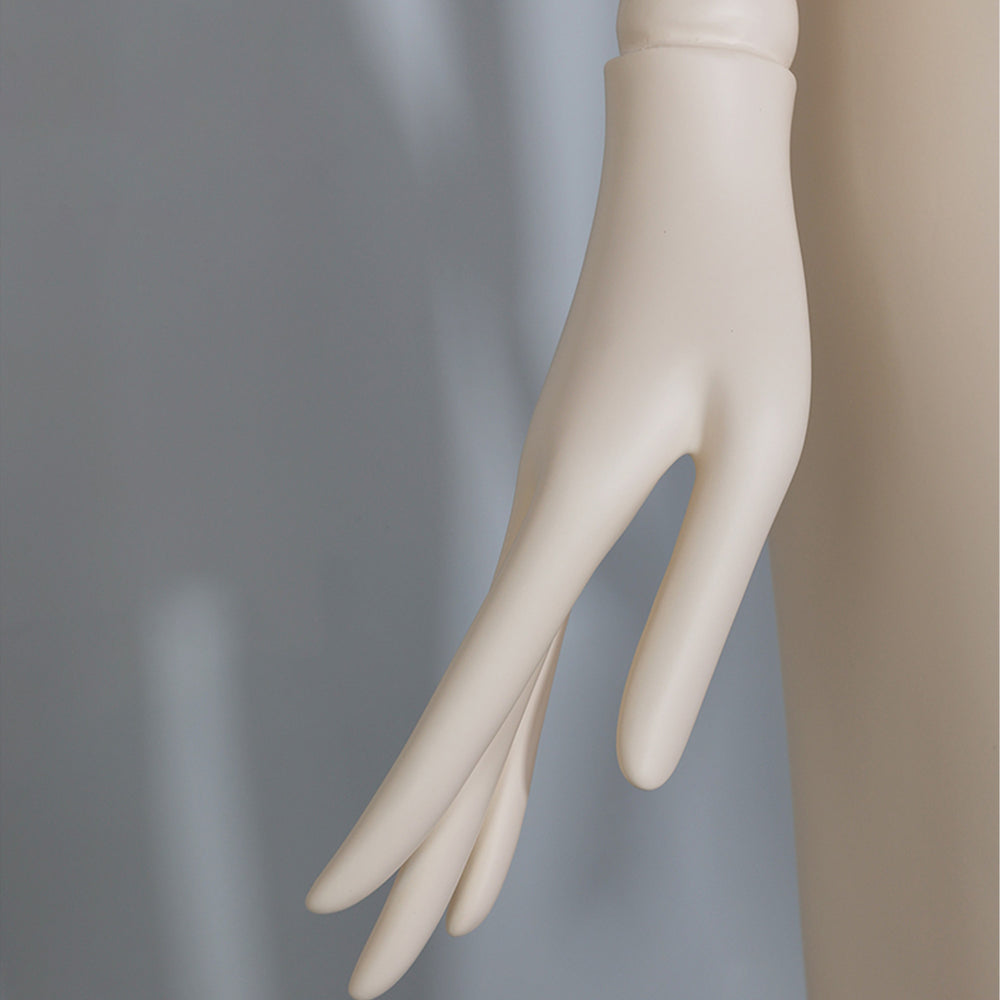 Elegant female mannequin hand detail for fashion boutique clothing display