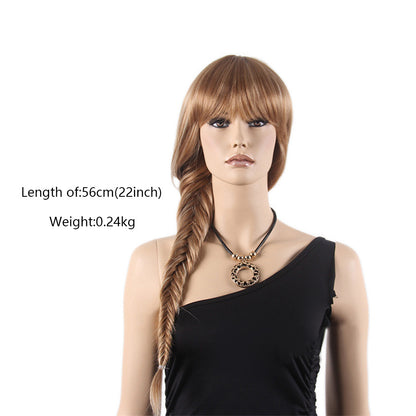 DE-LIANG Fashional Female Mannequin's Wig, Handmade Head Mannequin,High Ponytail for Window Manikin Head Decorate,Luxury Wigs, Cosplay Wig DL2395 De-Liang Dress Forms