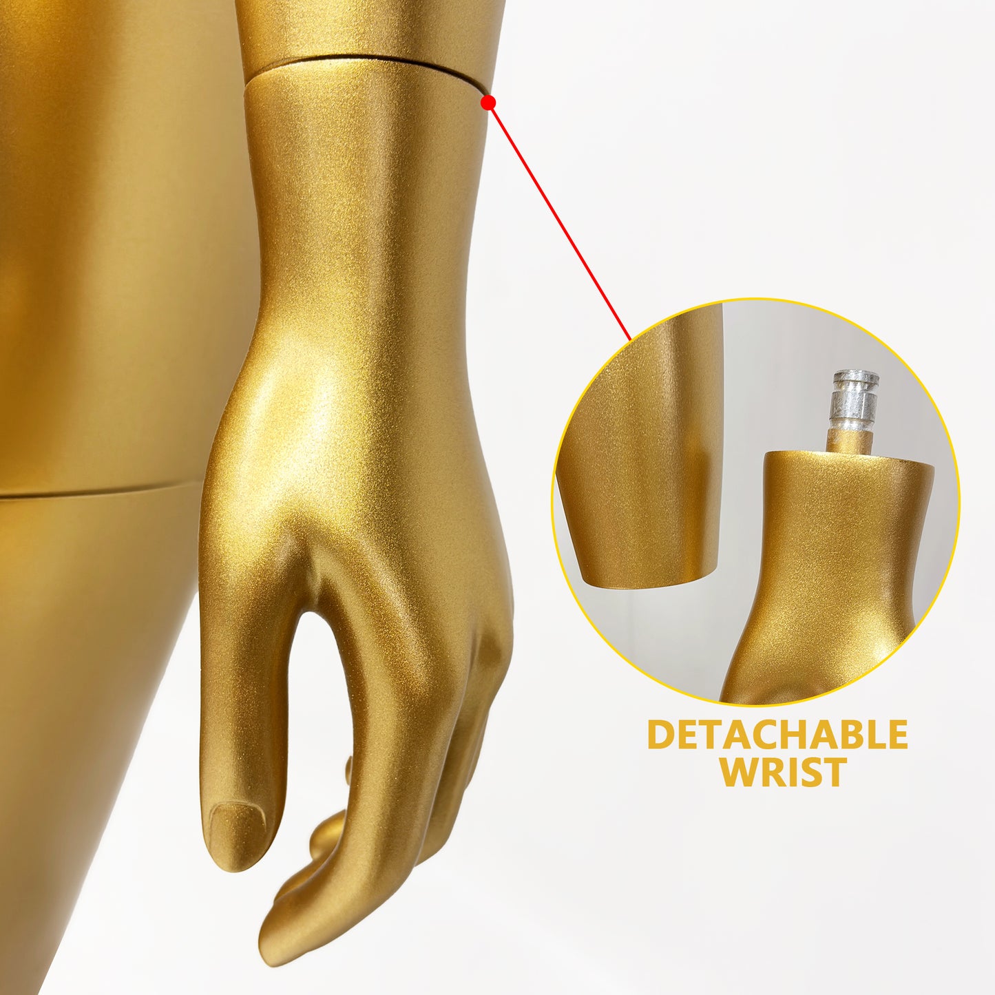 DE-LIANG Female Plus Size Mannequin,Slim Waist Curvy Hip Fiberglass Mannequin,Women Body Mannequin Clothing Display Model