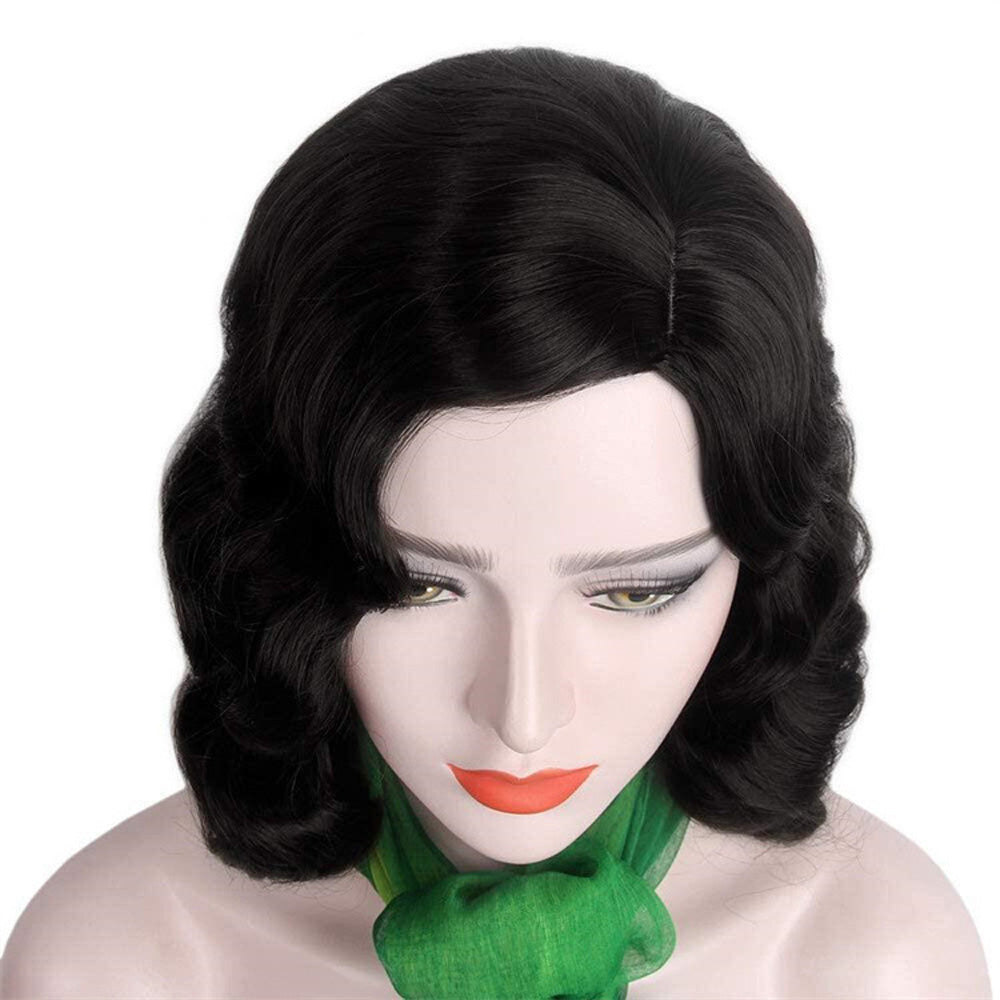 Custom Wig, Female Curly Synthetic Wig With Bangs,Handmade Short Curly Hair,Hair for Window Manikin Head Decorate,Retro Wigs, Cosplay Wig DL2392