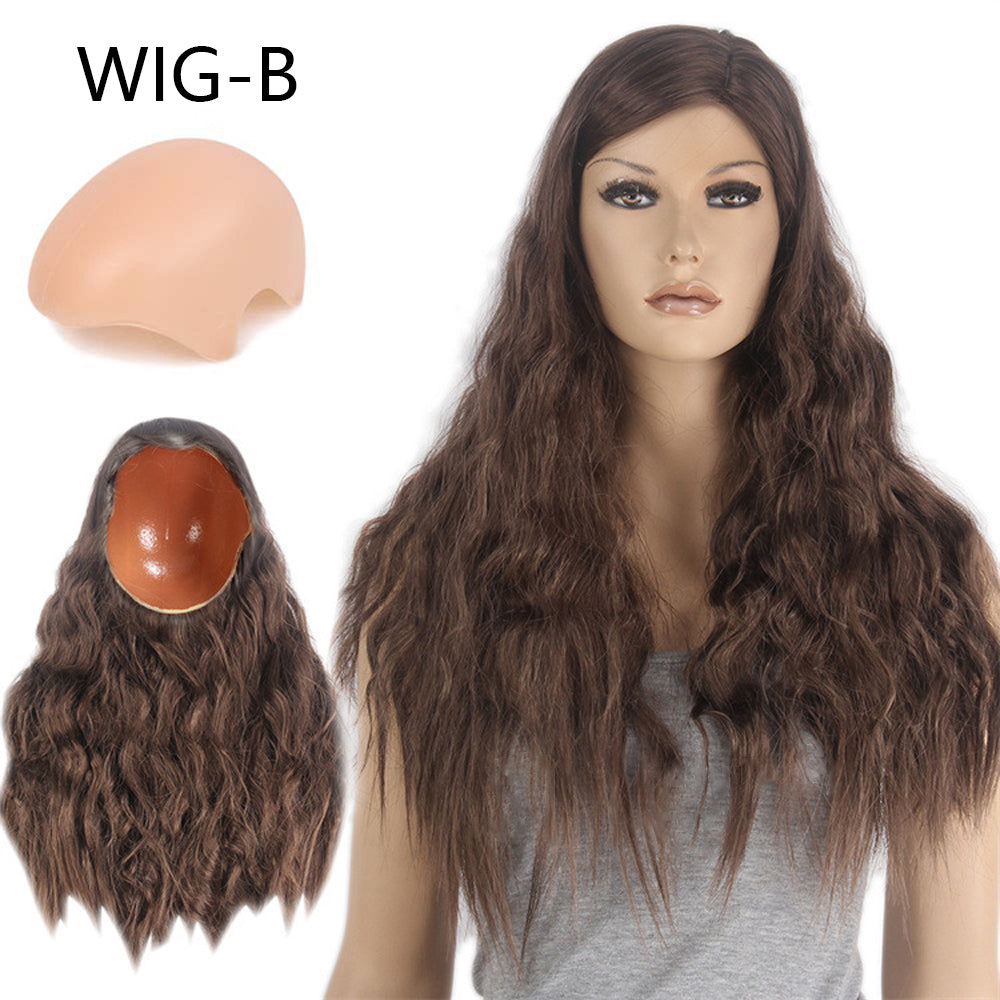 DE-LIANG Fashional Female Mannequin's Wig,Handmade Long Curly Hair,Long Curly Hair for Window Manikin Head Decorate,Luxury Wigs, Cosplay Wig DL2390