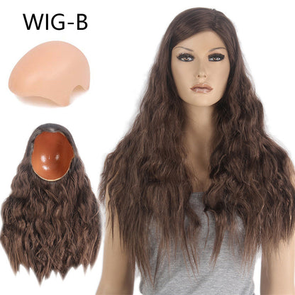 DE-LIANG Fashional Female Mannequin's Wig,Handmade Long Curly Hair,Long Curly Hair for Window Manikin Head Decorate,Luxury Wigs, Cosplay Wig DL2390 De-Liang Dress Forms