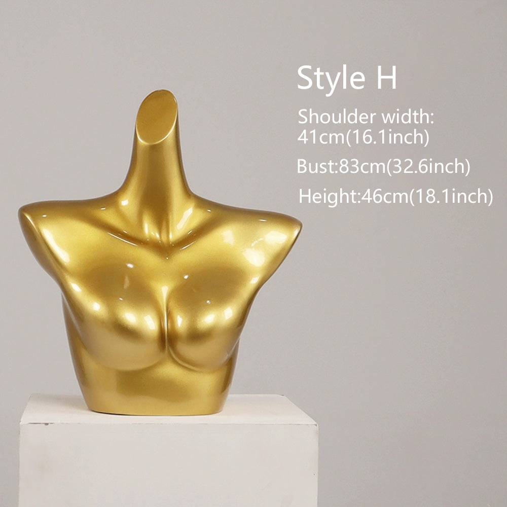 DE-LIANG Dessous-Präsentationsbüste, für Damen, Goldfarben