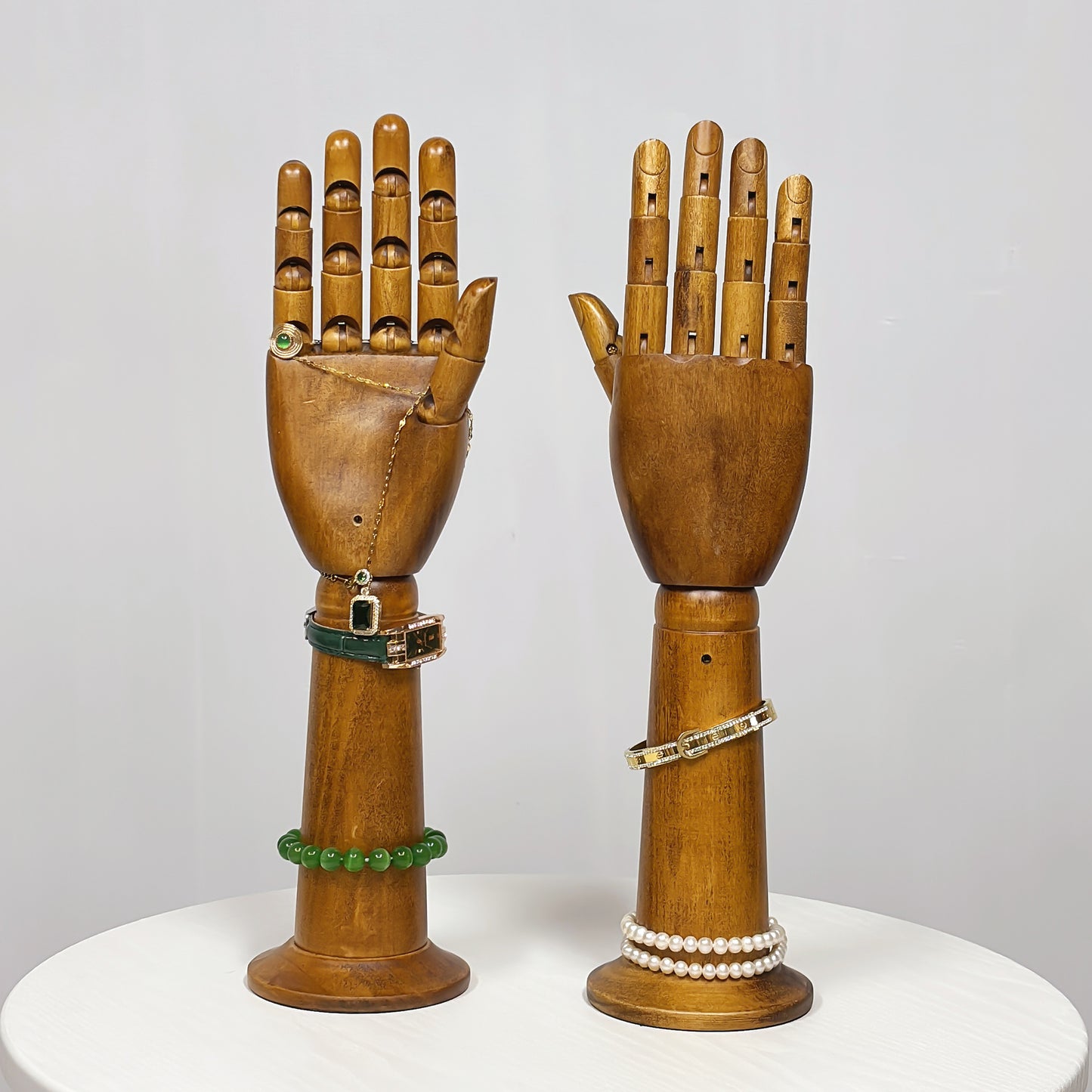 DE-LIANG Wooden Hand Model – Jewelry Display, Glove Mannequin & Sketch Prop