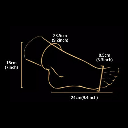 DE-LIANG Realistic Silicone Female Foot Model for Medical Study & Sock & Shoe Display