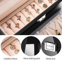 Load image into Gallery viewer, Light luxury piano wood paint jewelry box jewelry box ring necklace high-end jewelry jewelry box storage box DL01901
