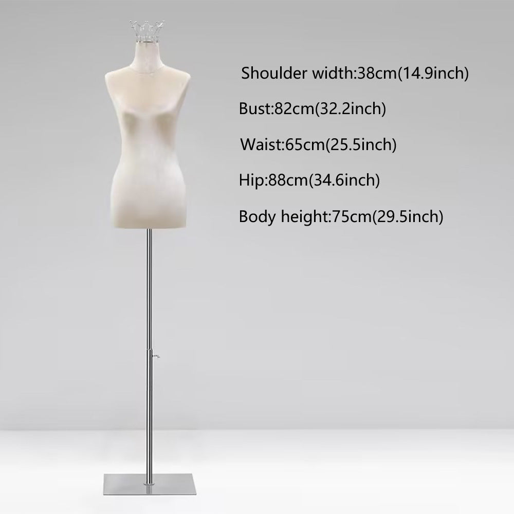 Fashionable Velvet Female Mannequin Torso Stand – Perfect for Eye-Catching Retail Displays