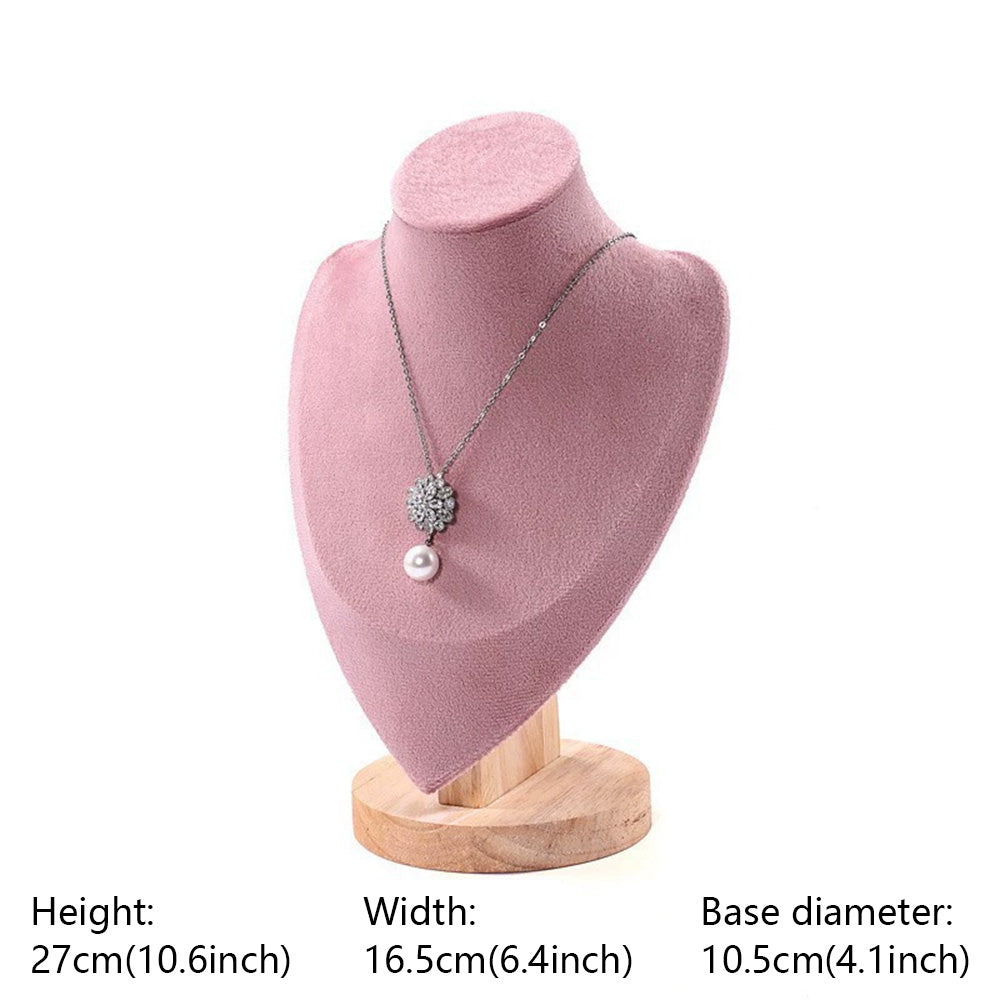 DE-LIANG Pink Velvet Jewelry Display Stand Set – Perfect for Jewelry Stores & Boutiques