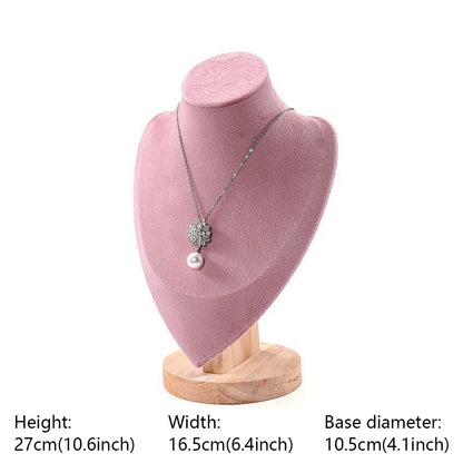 DE-LIANG Pink Velvet Jewelry Display Stand Set – Perfect for Jewelry Stores & Boutiques