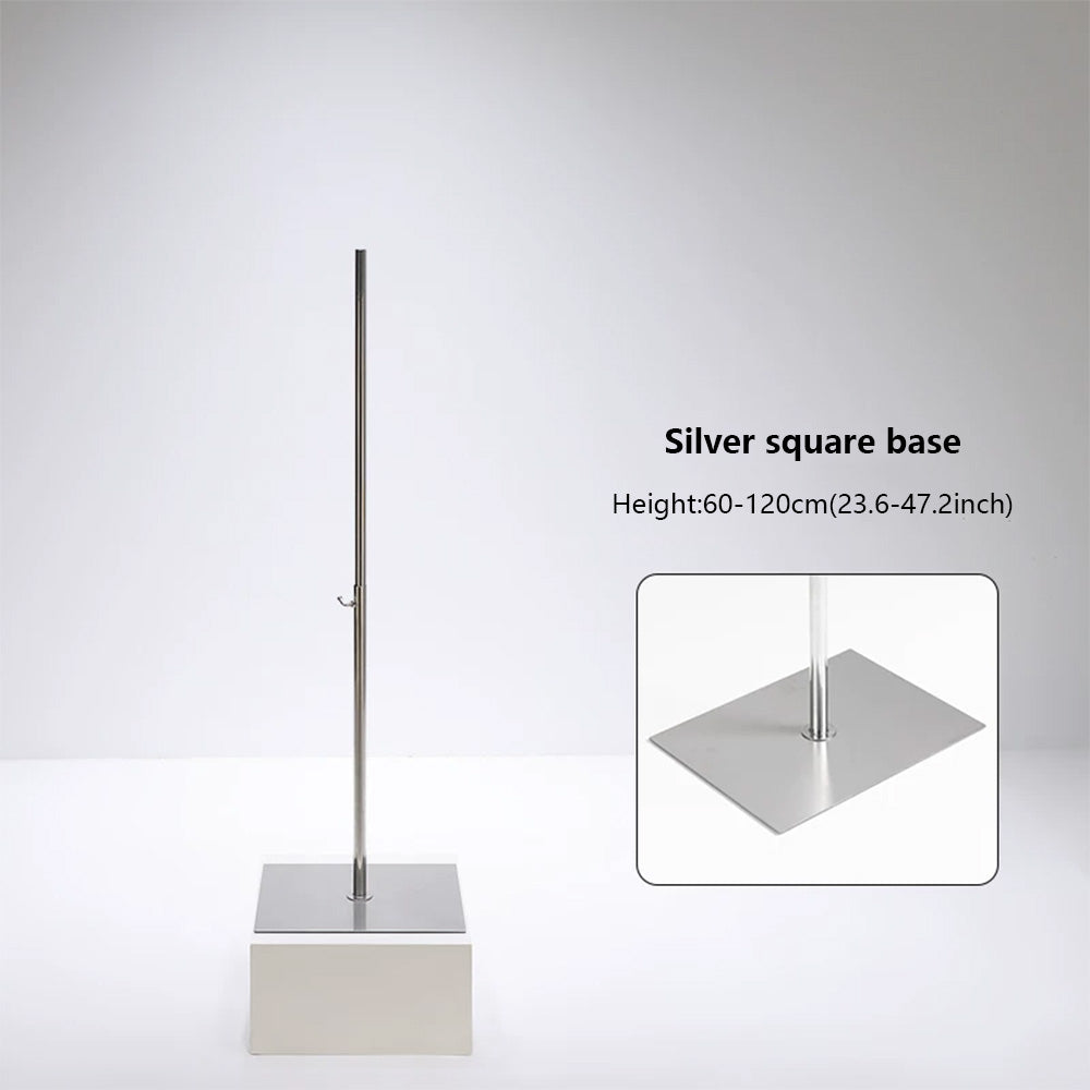 DE-LIANG Mannequin Base Stand | Half Body Mannequin Display Stand Stainless Steel