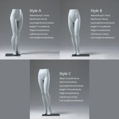 DE-LIANG Running Sport Leg Mannequin Display – Dynamic Half Body Male & Female Lower Torso, Fiberglass Athletic Pants Display Form for Sportswear, Shoes, and Fitness Store Window