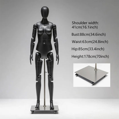 DE-LIANG Poseable Athletic Robot Mannequin for Running, Jumping & Activewear Displays