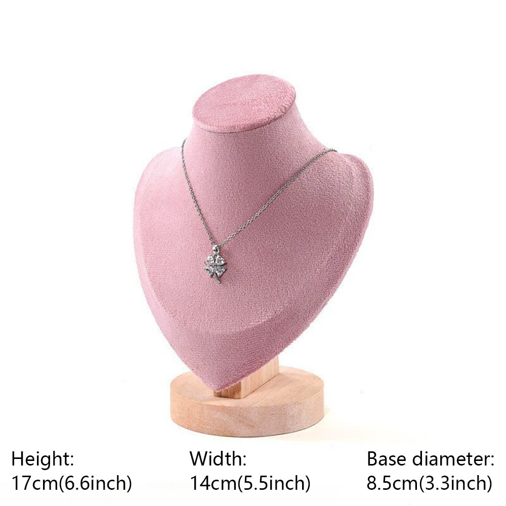 DE-LIANG Pink Velvet Jewelry Display Stand Set – Perfect for Jewelry Stores & Boutiques