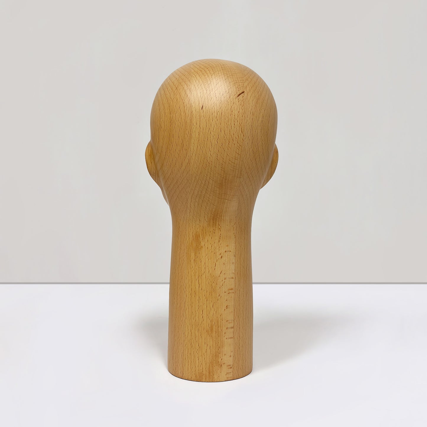 DE-LIANG Wooden Mannequin Head Stand for Hats Wigs & Glasses | Beechwood Display Model