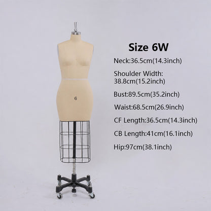 DE-LIANG Professional Bridal & Evening Gown Dress Form, Western Sizes 0-28