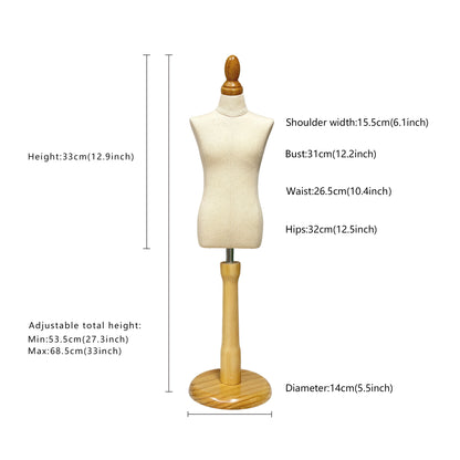 mannequin de couture miniature pour homme à l'échelle 1/3 1/4 1/2 pour tailleur et couturière pour drapage scolaire, mini entièrement épinglable pour hommes