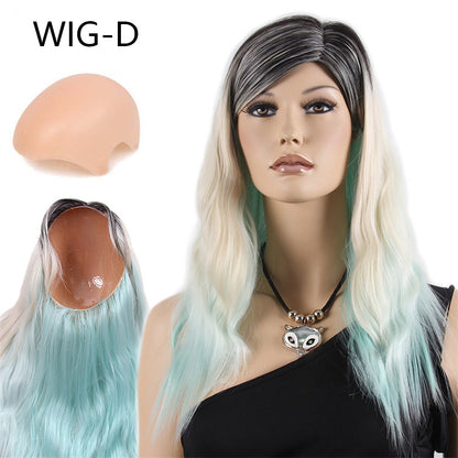 DE-LIANG Fashional Female Mannequin's Wig,Handmade Long Curly Hair,Long Curly Hair for Window Manikin Head Decorate,Luxury Wigs, Cosplay Wig DL2390 De-Liang Dress Forms