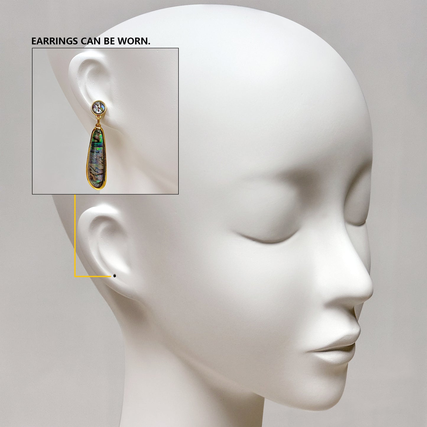 DE-LIANG Luxury Matte White Fiberglass Female Head Mannequin with Optional Metal Base for Jewelry Display Hat Wigs Dsipaly