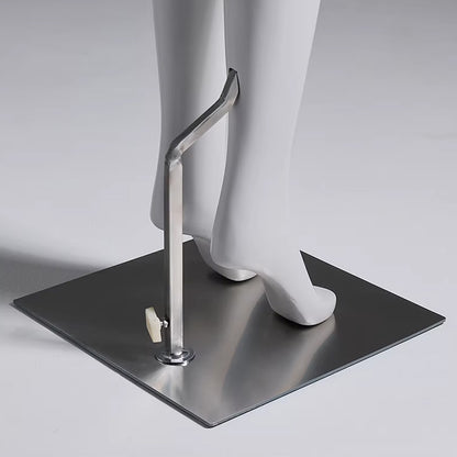 DE-LIANG Gray Youth Mannequin - Full Body Fiberglass Display Forms for Clothing Stores