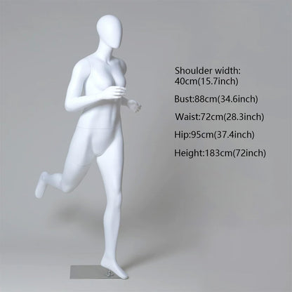 DE-LIANG Running Sport Mannequin | Male Female Kids | Retail Window Display