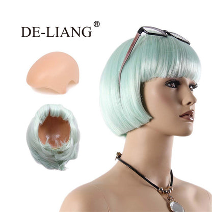 DE-LIANG Fashional Female Mannequin's Wig, Handmade Wigs With Bangs,Short/Long Wig for Window Manikin Head Decorate,Luxury Wigs, Cosplay Wig DL2394 De-Liang Dress Forms