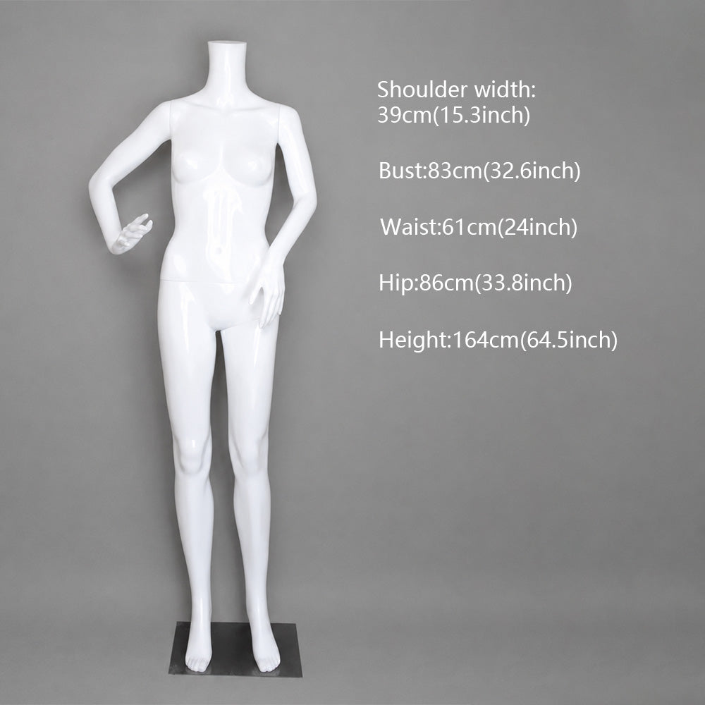 DE-LIANG Female Mannequin for Displaying Dresses, Clothing Store Full Body Display