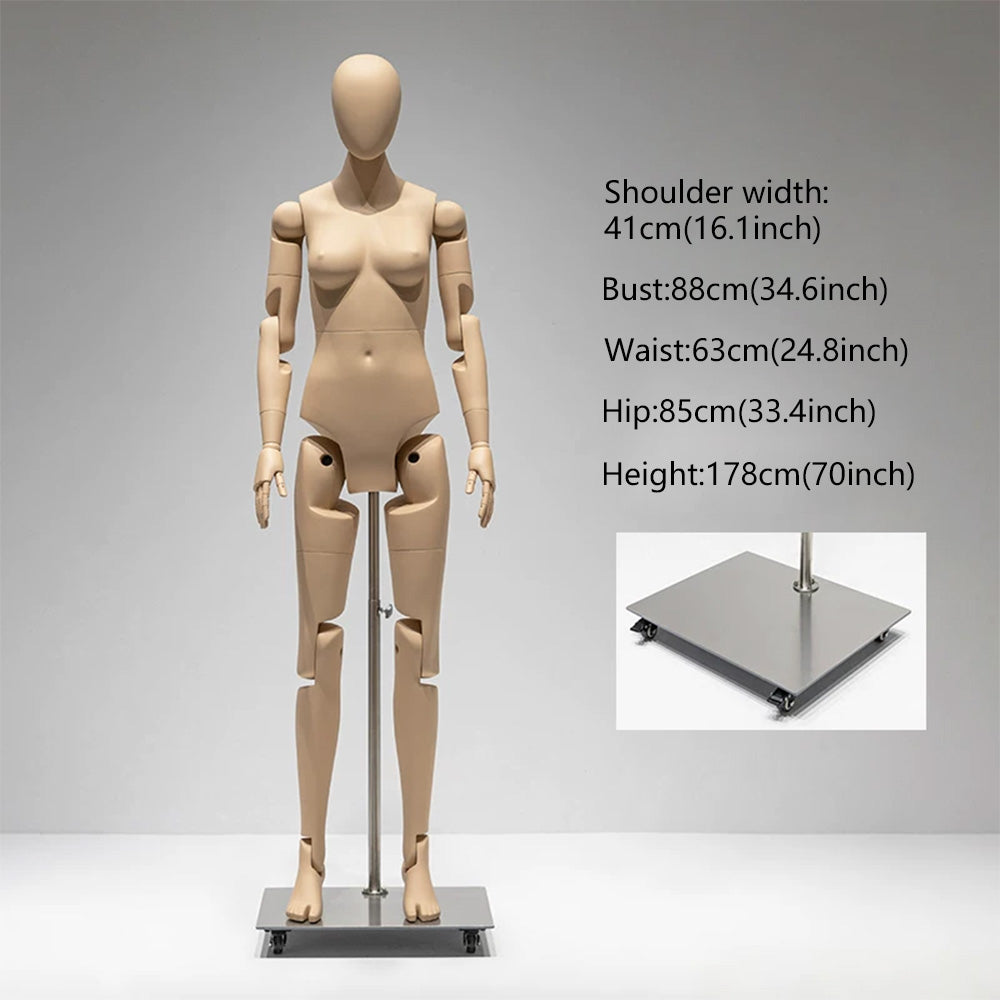 DE-LIANG Poseable Athletic Robot Mannequin for Running, Jumping & Activewear Displays
