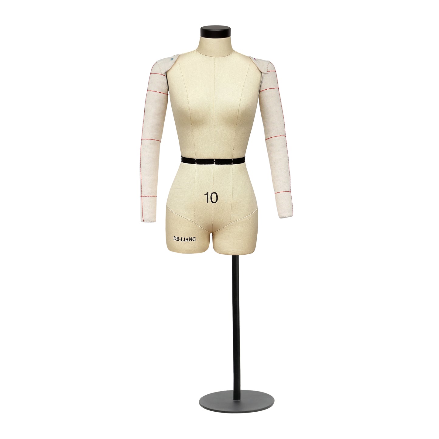 DE-LIANG Half Scale Dress Form with Soft Arms（Size 10）