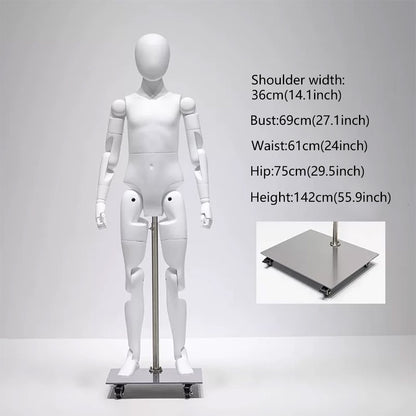 DE-LIANG Poseable Athletic Robot Mannequin for Running, Jumping & Activewear Displays