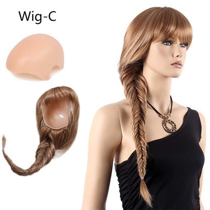 DE-LIANG Fashional Female Mannequin's Wig, Handmade Head Mannequin,High Ponytail for Window Manikin Head Decorate,Luxury Wigs, Cosplay Wig DL2395 De-Liang Dress Forms