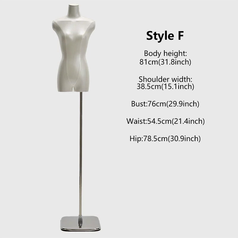 DE-LIANG Female Half Body Torso Mannequin for Dress Tops Lingerie Boutique Display