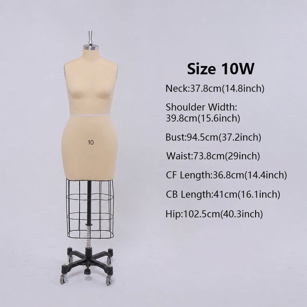 DE-LIANG Professional Bridal & Evening Gown Dress Form, Western Sizes 0-28