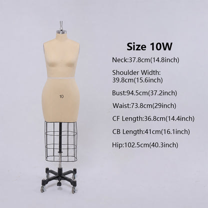 DE-LIANG Professional Bridal & Evening Gown Dress Form, Western Sizes 0-28