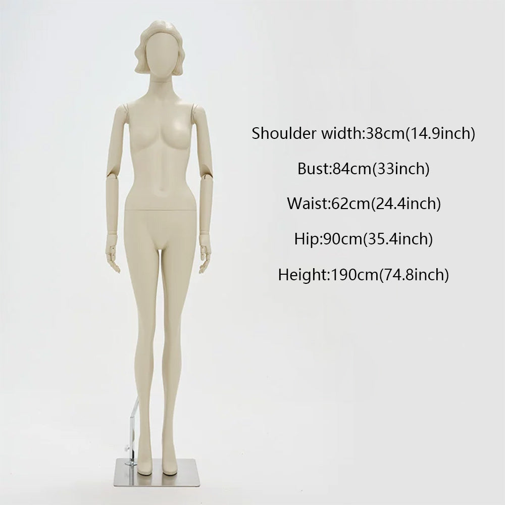 DE-LIANG Full Body Female Mannequin Standing & Sitting | Clothing Display Dress Form