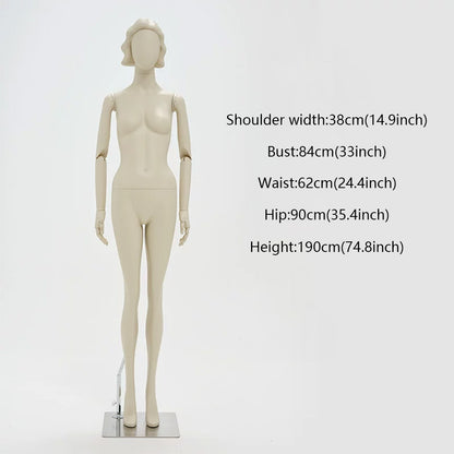 DE-LIANG Full Body Female Mannequin Standing & Sitting | Clothing Display Dress Form