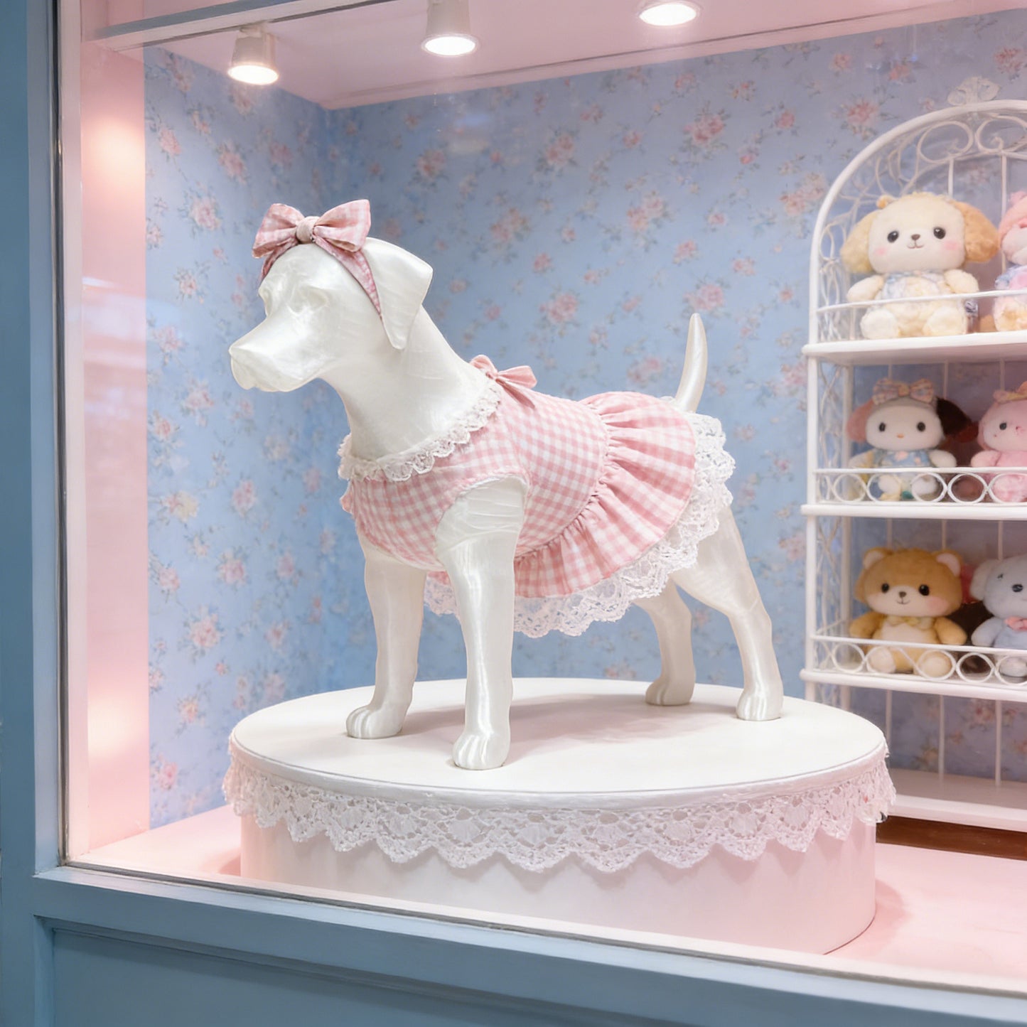 Professional 3D Printed Dog Mannequin - Detachable Pet Clothing Display Model with Ultra-Strong Magnetic Joints - Realistic & Elegant Pet Store Prop