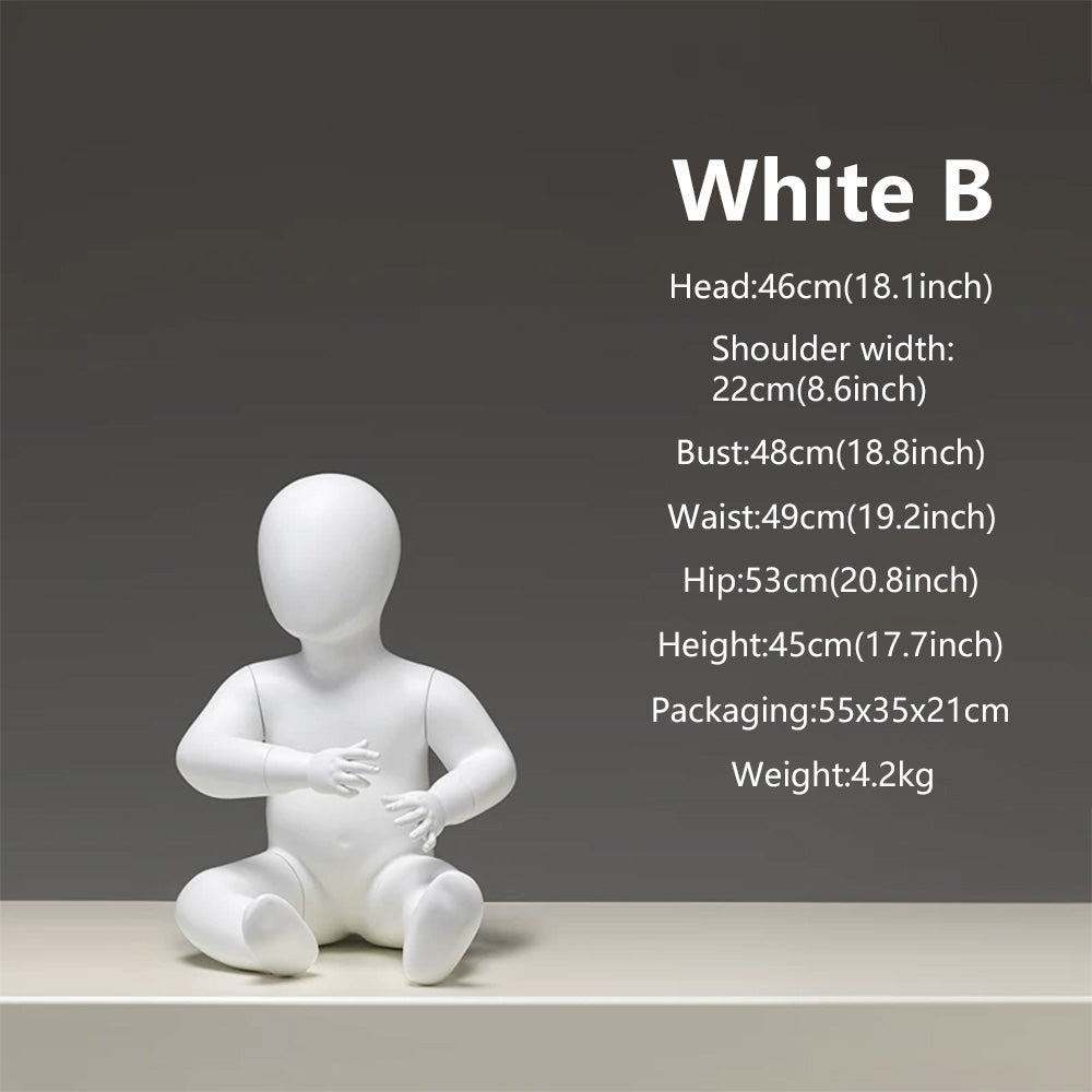 DE-LIANG Baby & Child Mannequin Full Body – Kids Display Dress Form for Clothing Store