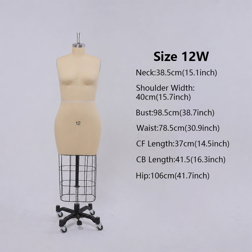 DE-LIANG Professional Bridal & Evening Gown Dress Form, Western Sizes 0-28