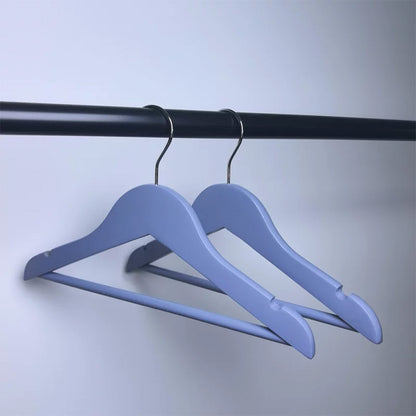 DE-LIANG Kids Solid Wood Hangers with Clips | Non-Slip Children's Closet Hangers Ages 2–8