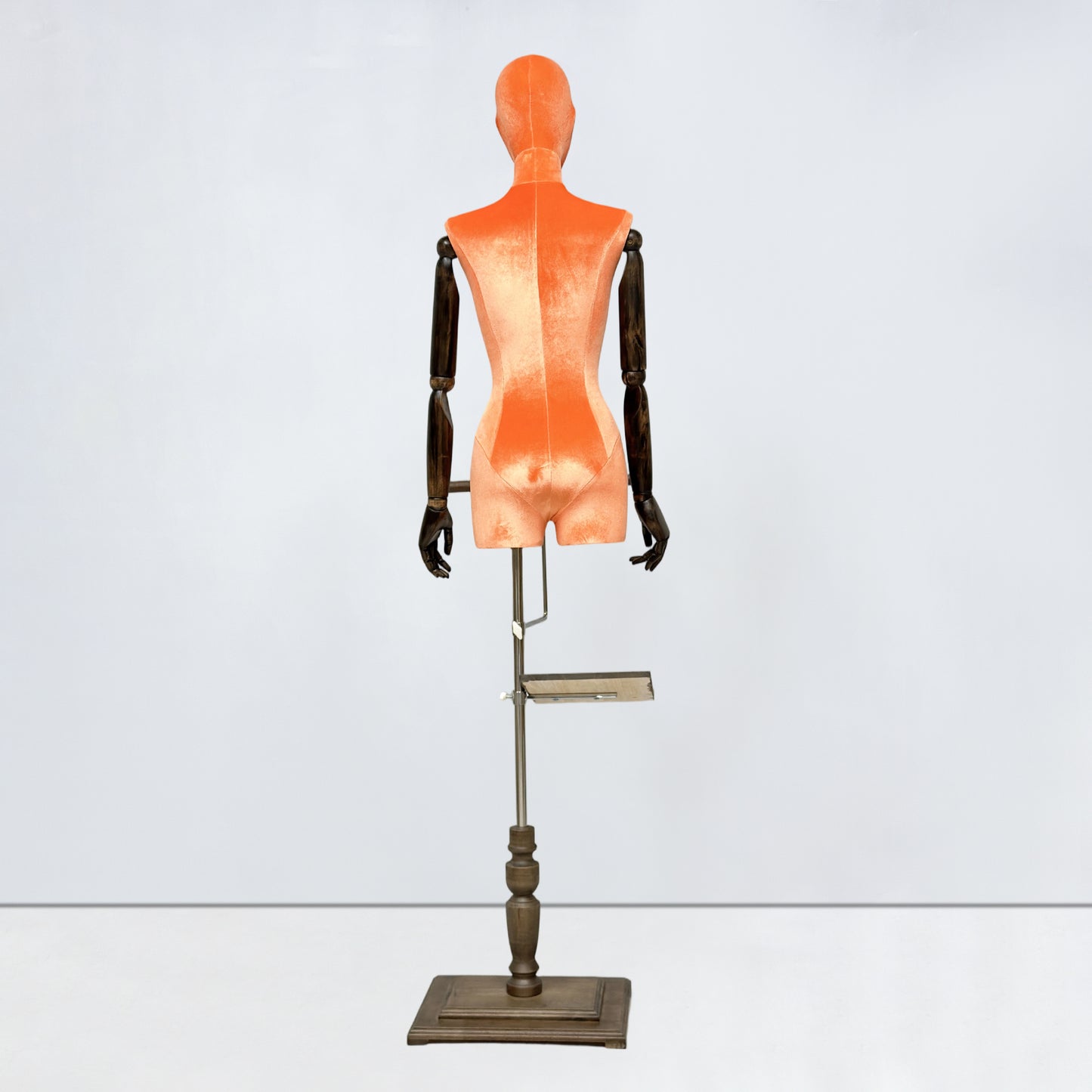DE-LIANG Velvet Half Body Mannequin for Clothing Boutique & Retail Display | 4 Colors